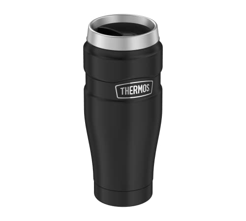 Thermos STAINLESS KING MUG 0,47l, black mat, Thermobecher...