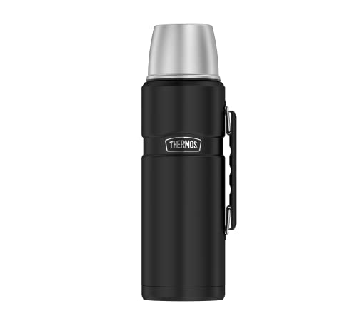 THERMOS STAINLESS KING BEVERAGE BOTTLE 1,2l, black mat,...