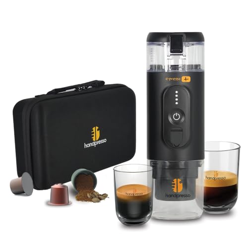 Handpresso - Tragbare Kaffeemaschine E-PRESSO+ und Koffer...