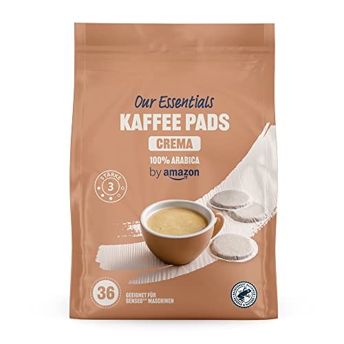 by Amazon Kaffeepads Crema 100% Arabica, Geeignet für...