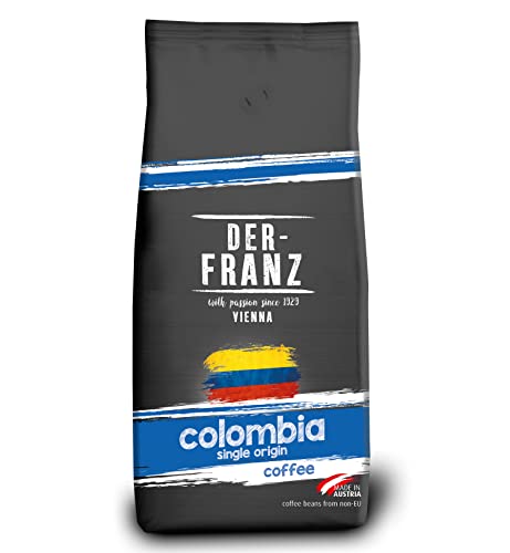 Der-Franz Columbia Single Origin Kaffee, ganze Bohne, 1000 g