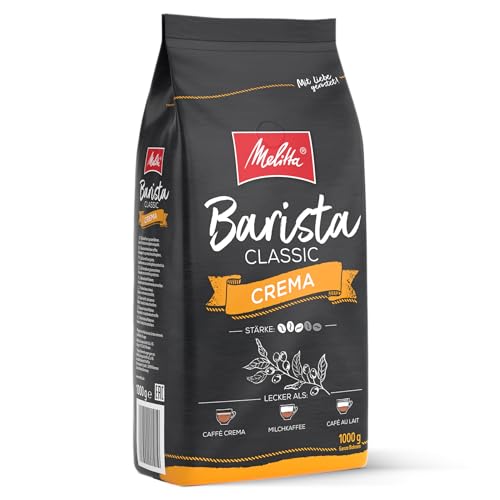 Melitta Barista Classic Crema, Ganze Kaffee-Bohnen 1kg,...
