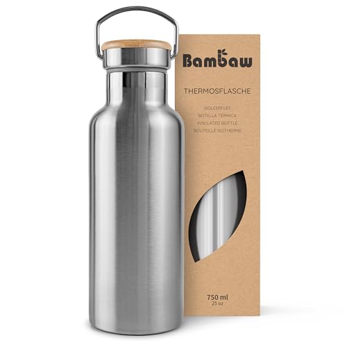 Bambaw Edelstahl Trinkflasche 750 ml | Isolierte...