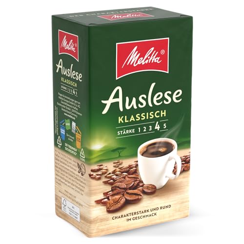 Melitta Auslese Filter-Kaffee 500g, gemahlen, Pulver für...