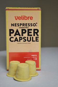 Velibre Kaffeekapseln auf Papier Box